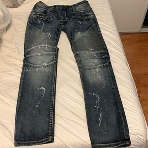 Size 32 Mens Balmain Paris Biker Jeans